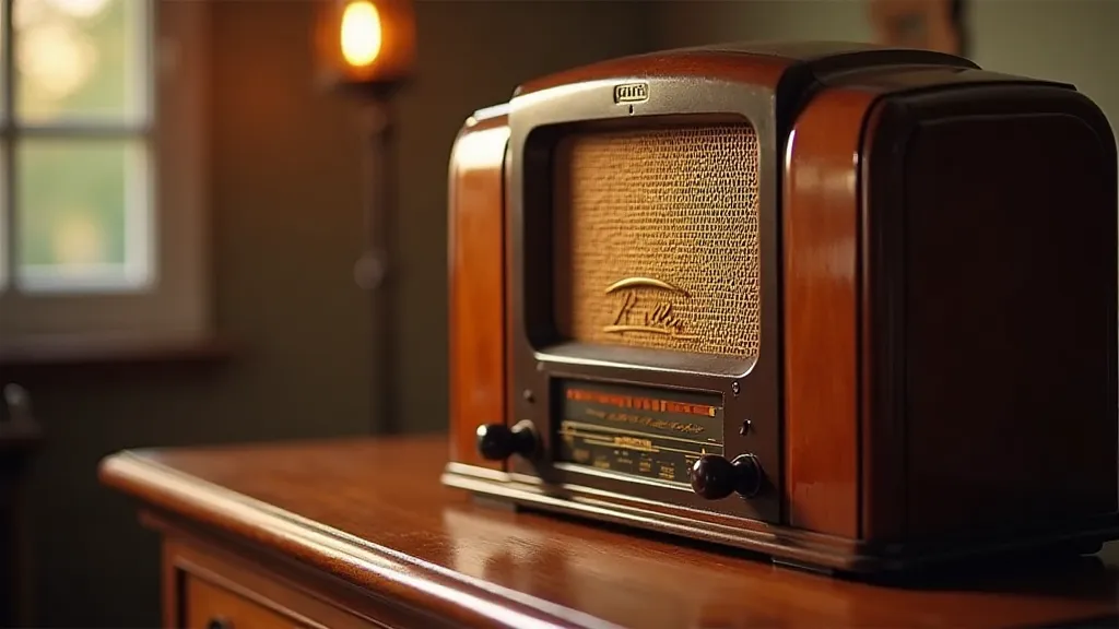 Restored antique radio