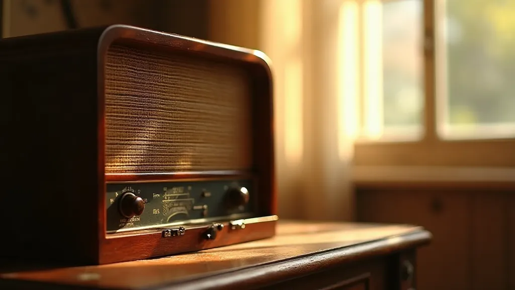 Restored antique radio