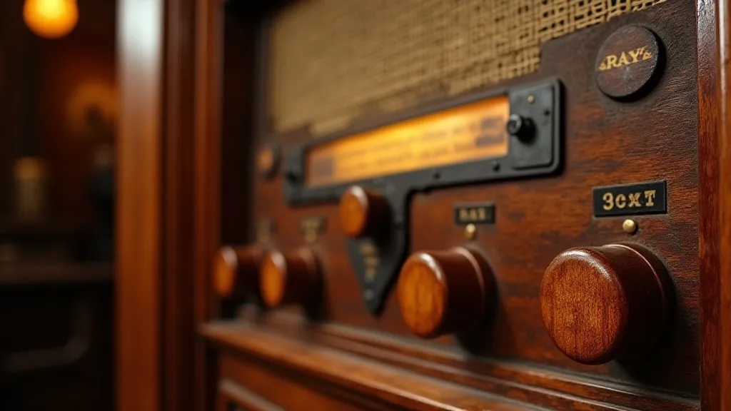 Restored antique radio cabinet