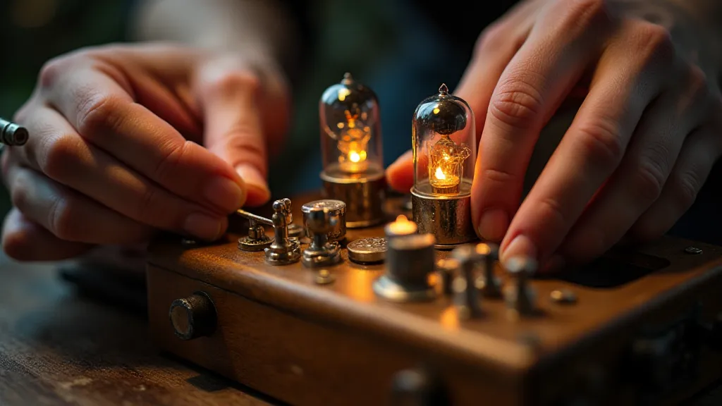 Soldering a vacuum tube into a radio