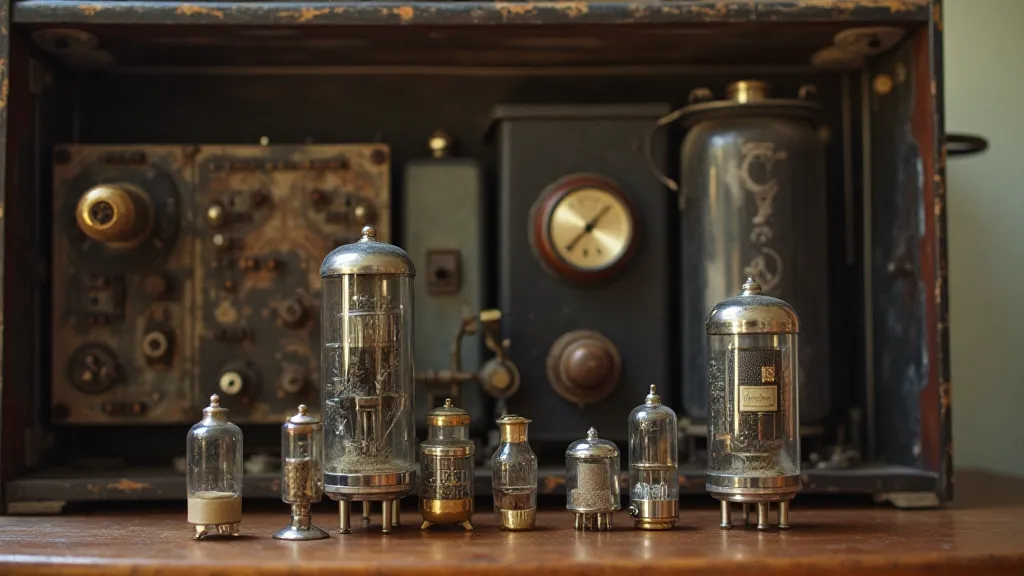 A collection of vintage vacuum tubes