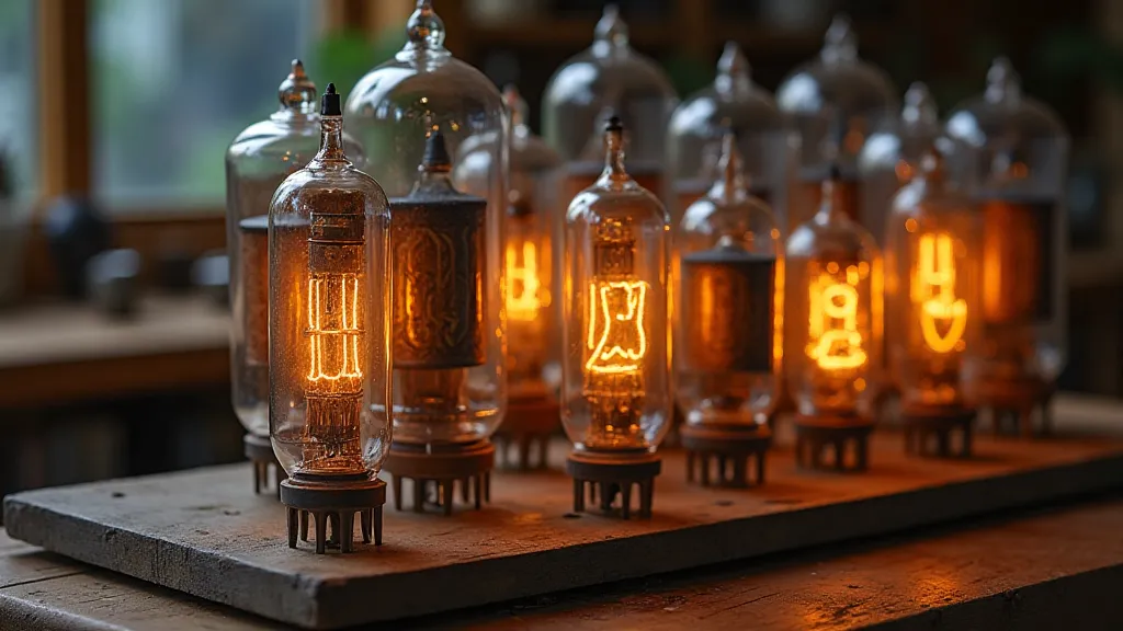 Vintage radio vacuum tubes