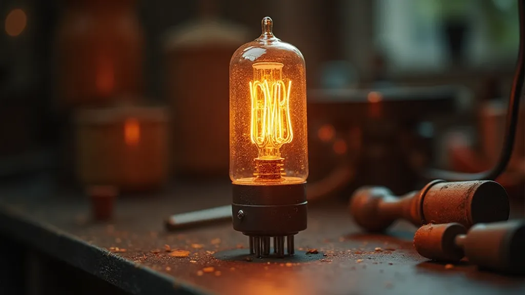 Glowing vacuum tube