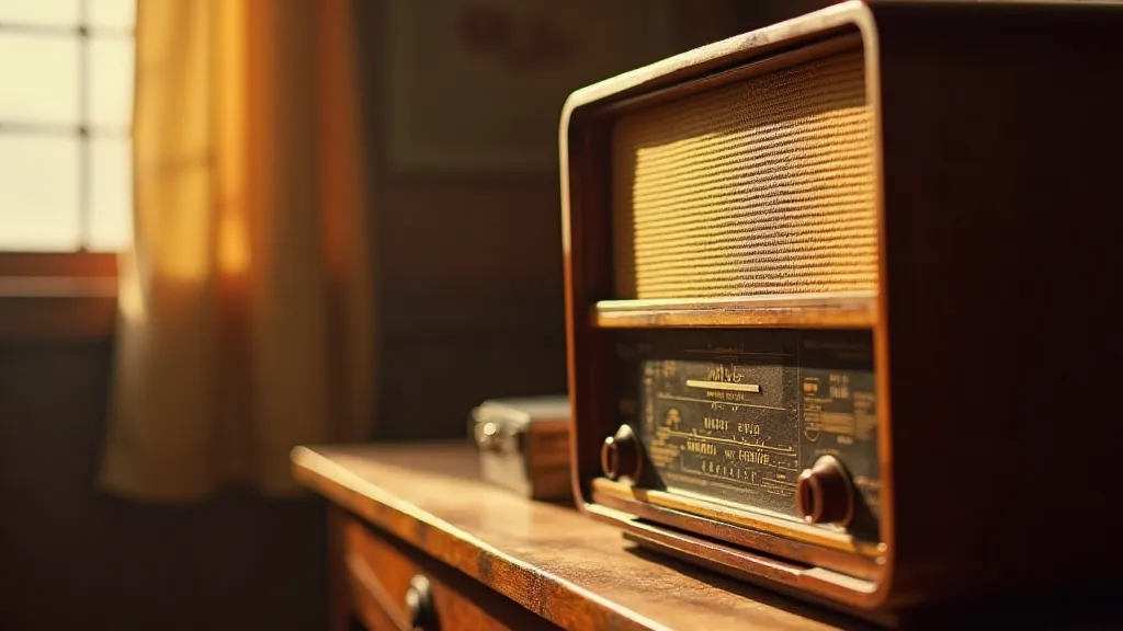 Close-up of a Zenith Trans-Oceanic radio